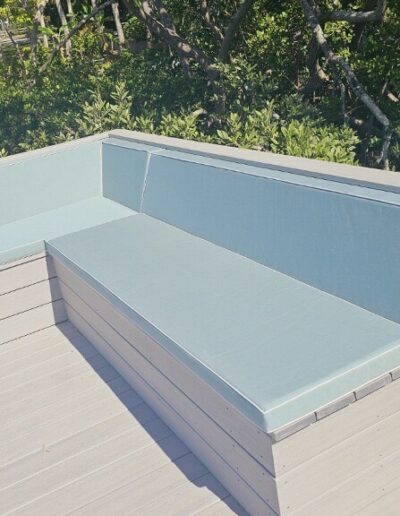 Sunbrella fabric and Dri Fast foam